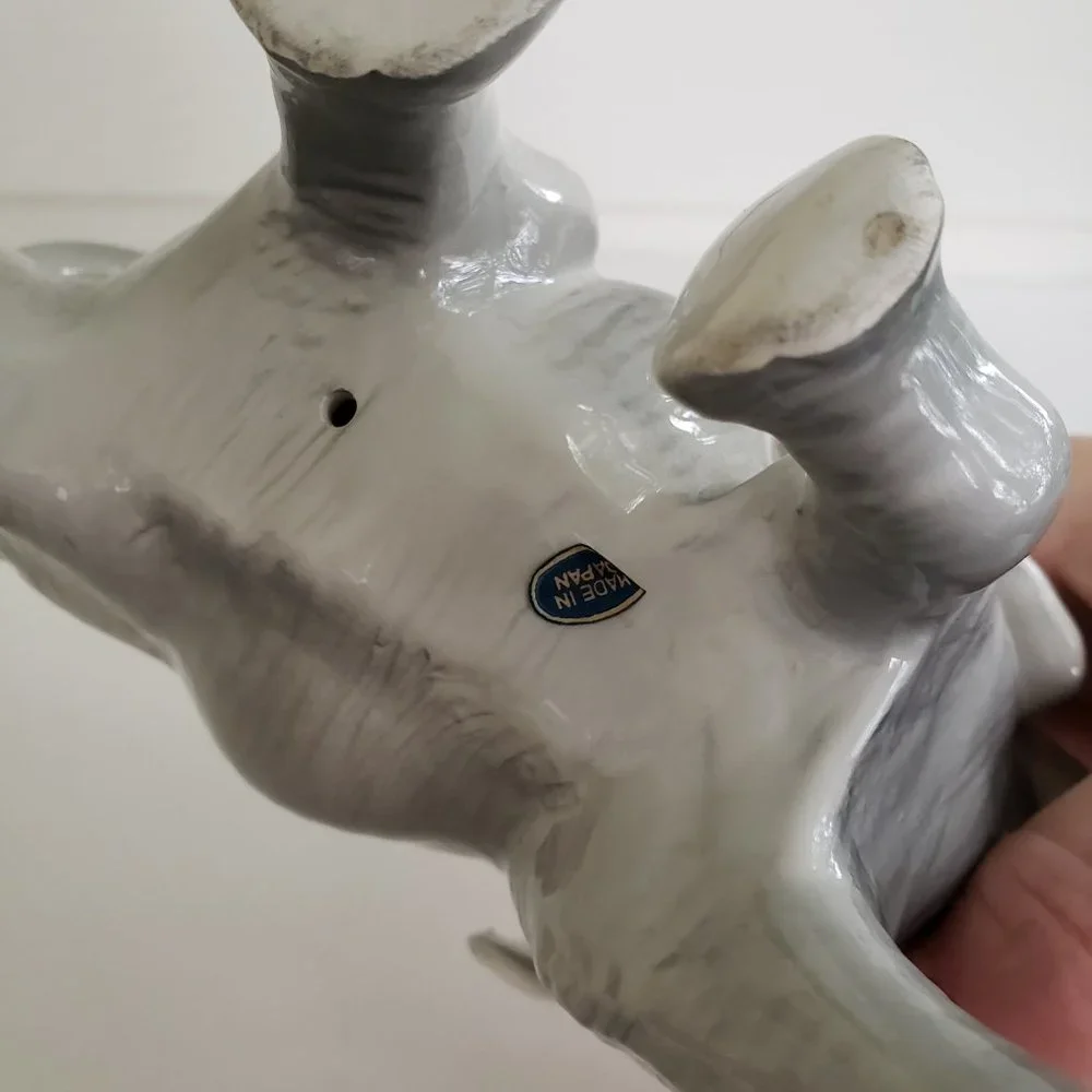 Vintage Made in Japan Porcelain Elephant Figurine 5.5